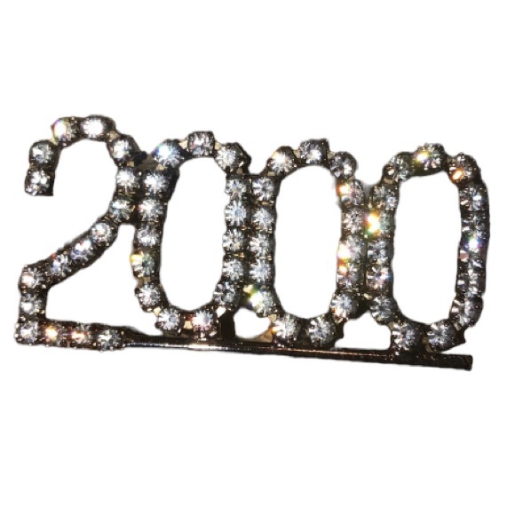 Gray Rhinestone Brooch - Picture 1 of 6